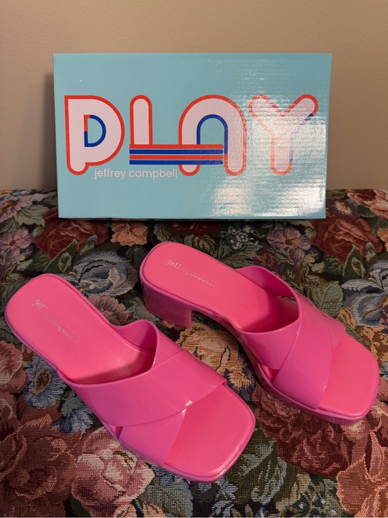 Jeffrey Campbell Shoes - Jeffrey Campbell Bubblegum Patent Slide Mules